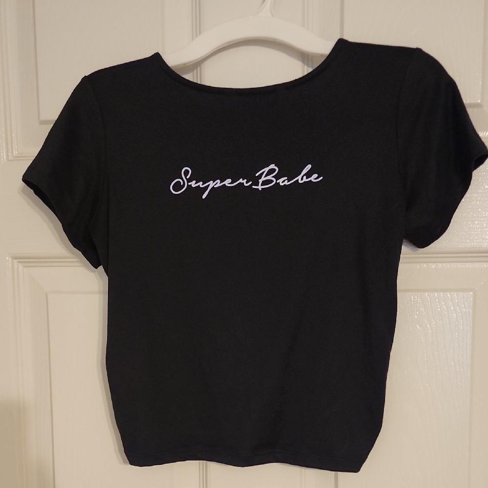 SHINE Black Women's Crop Top